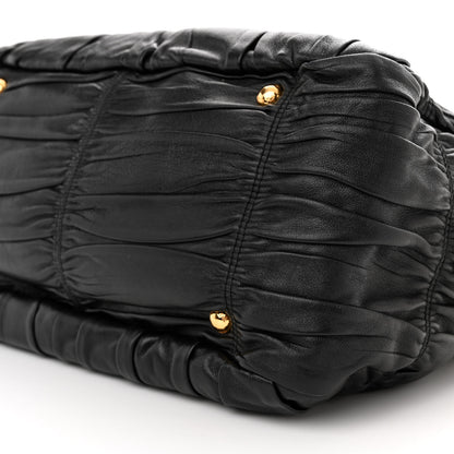 Prada Nappa Gaufre Tote Black 9 of 9