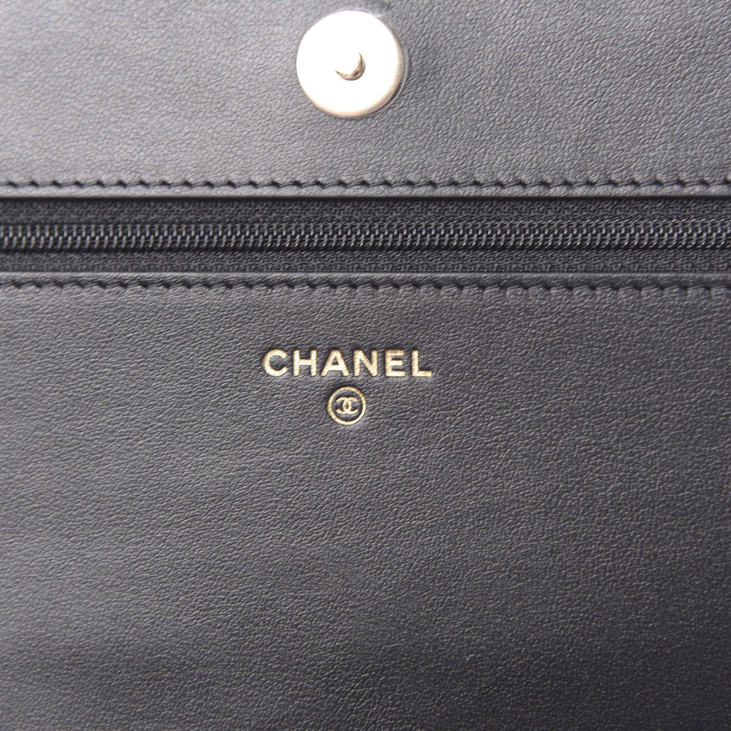 Chanel Caviar Camellia Embossed Wallet On Chain WOC Black 6 of 12