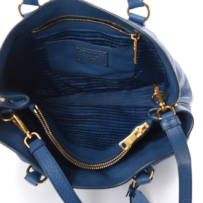 Prada Vitello Daino Tote Cobalto 6 of 11