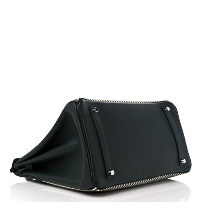 Hermes Toile Birkin 35 Vert Anglais 4 of 10