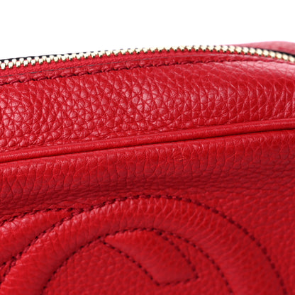 Gucci Pebbled Calfskin Small Soho Disco Bag Tabasco Red 15 of 16