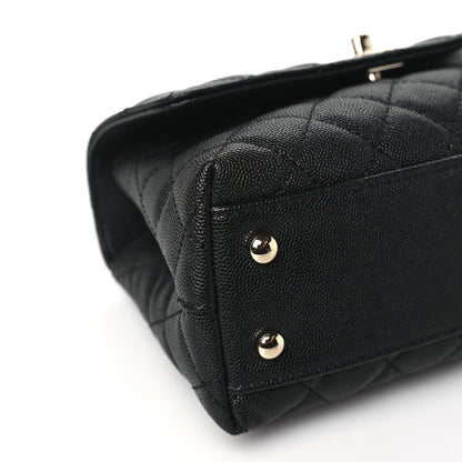 Chanel Caviar Quilted Mini Coco Handle Flap Black 9 of 10