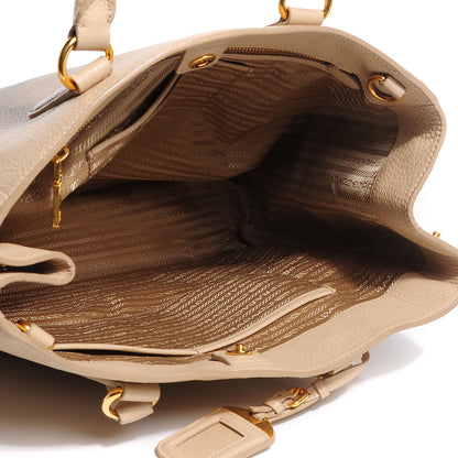 Prada Vitello Daino Shopping Tote Sabbia 10 of 11