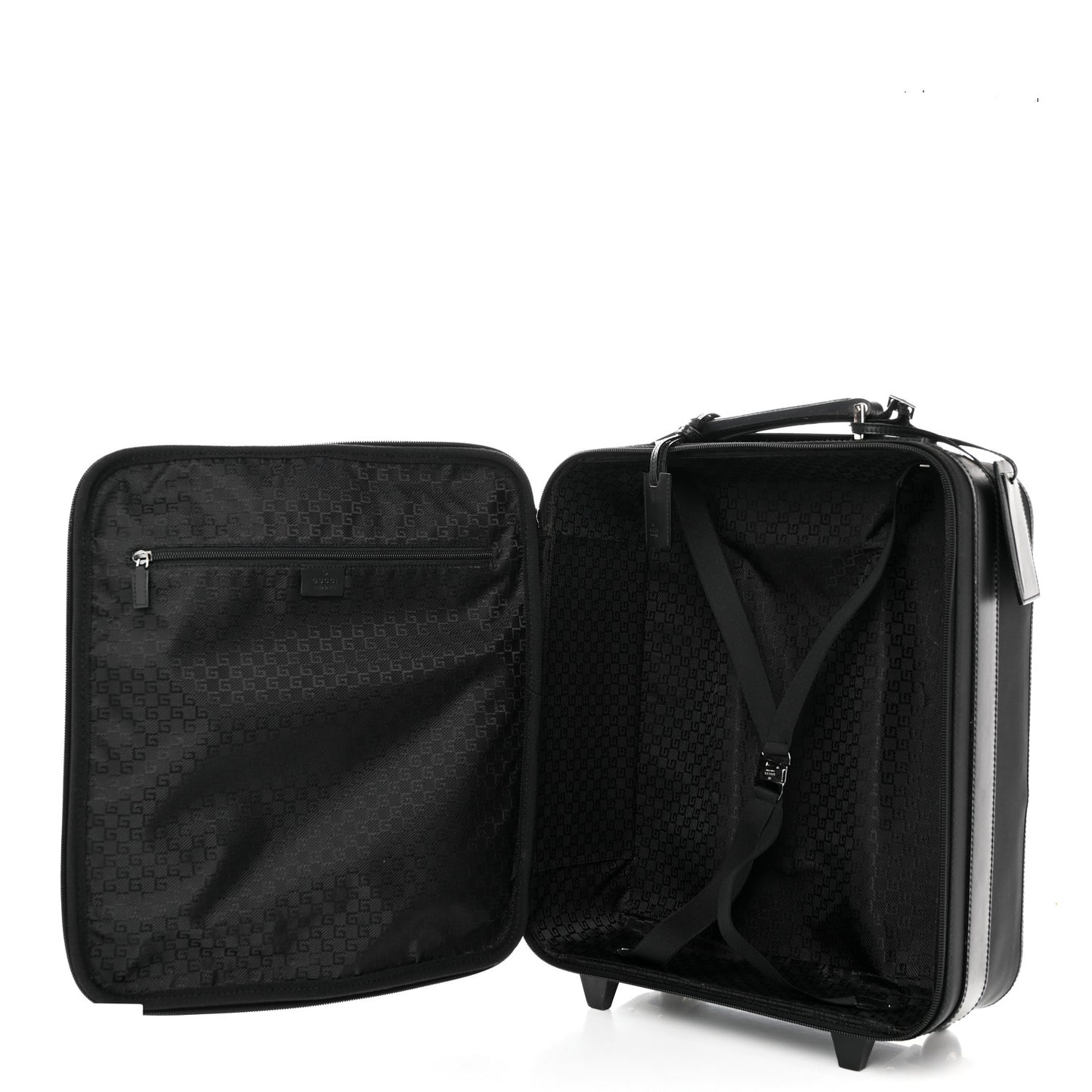 Canvas Carry On Trolley Black
