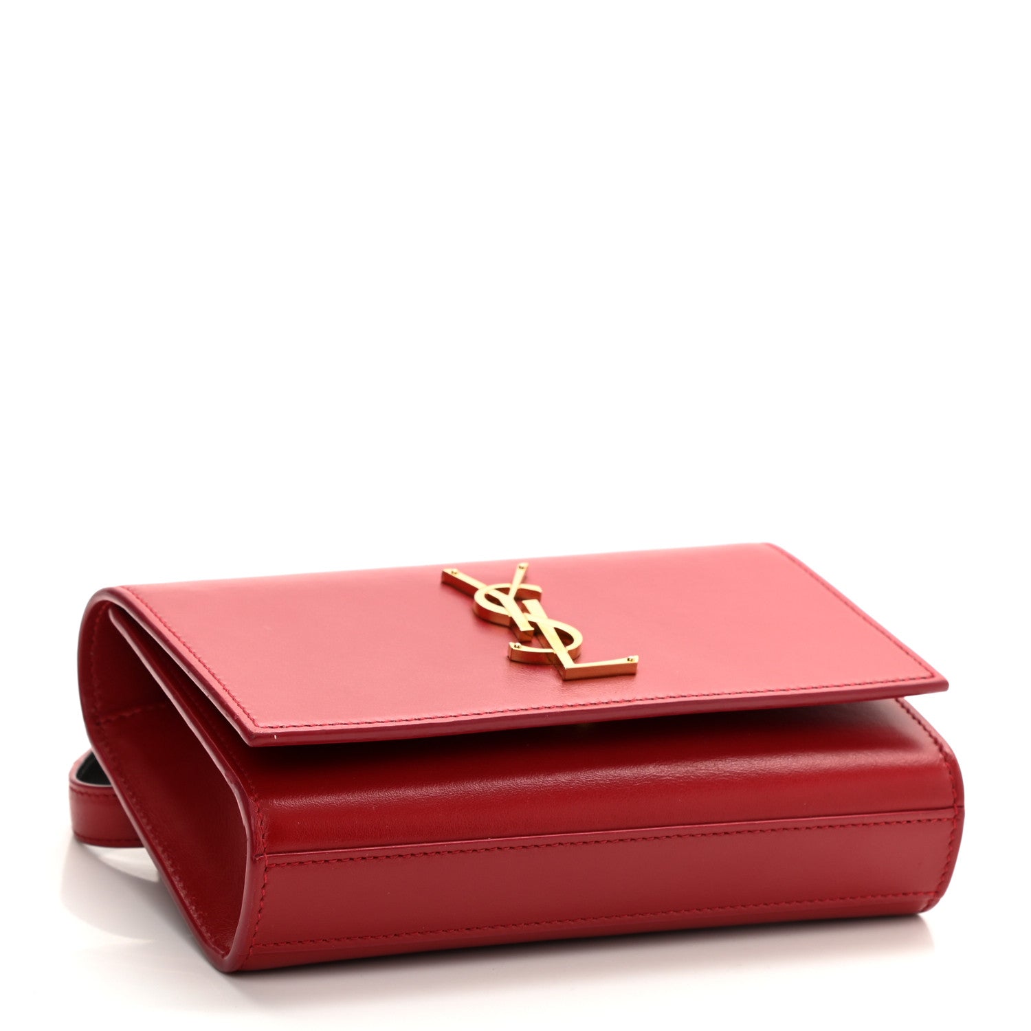 Saint Laurent Smooth Calfskin Monogram Kate Belt Bag Red 4 of 9
