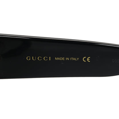 Gucci Acetate Square Frame Sunglasses GG0083S Glitter Red Black Green 5 of 8
