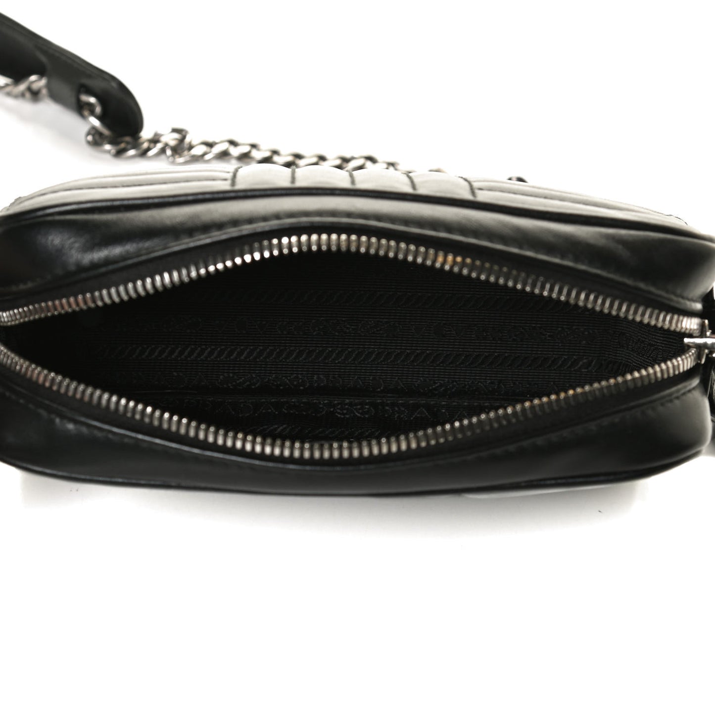 Soft Calfskin Diagramme Crossbody Bag Black