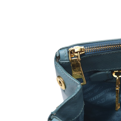 Prada Saffiano Medium Galleria Double Zip Tote Turchese 13 of 19