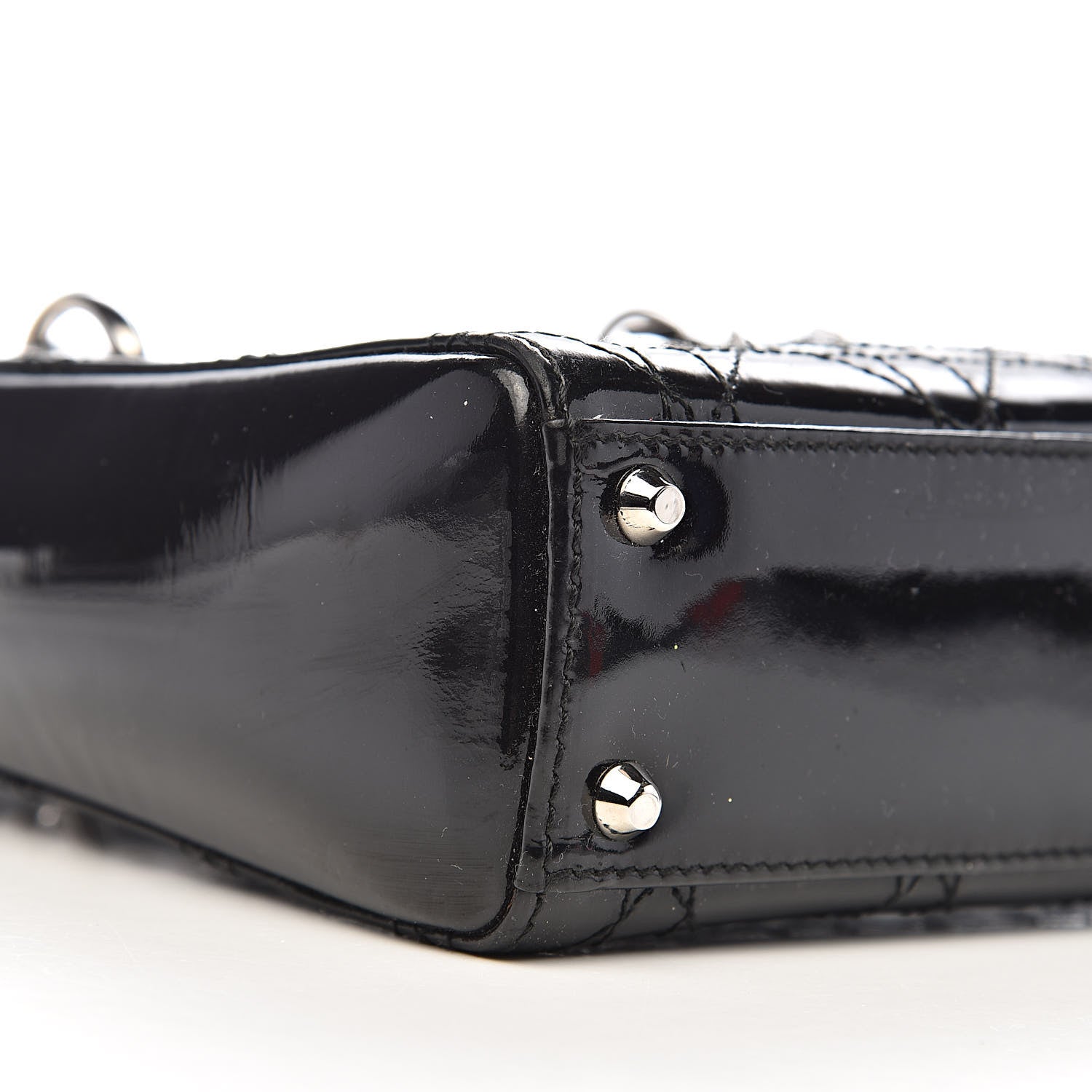 Christian Dior Patent Cannage Mini Lady Dior Black 10 of 12