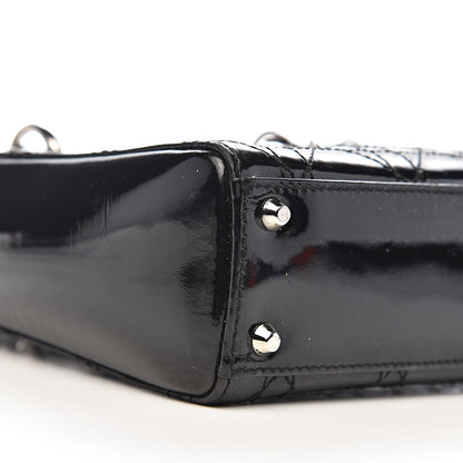 Christian Dior Patent Cannage Mini Lady Dior Black 10 of 12