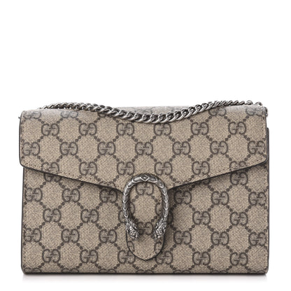 Gucci GG Supreme Monogram Mini Dionysus Chain Wallet Beige Taupe 1 of 11