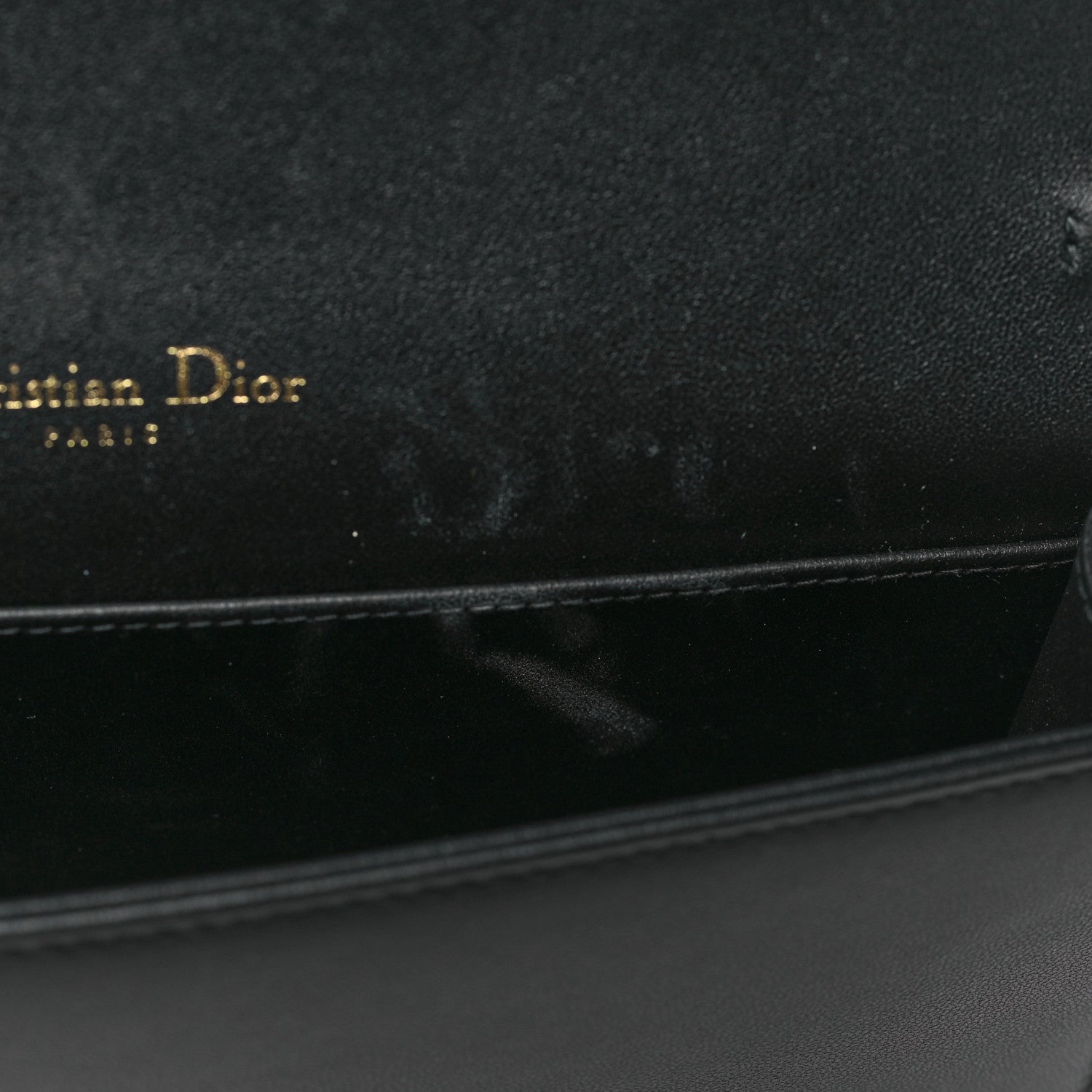 Christian Dior Lambskin Cannage Lady Dior Pouch Black 12 of 13