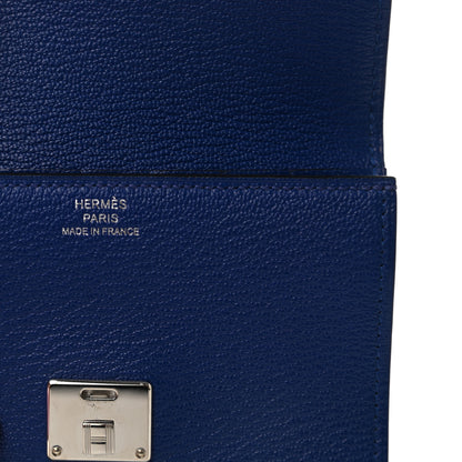 Hermes Chevre Mysore Clic 12 Wallet Bleu Electrique 6 of 7