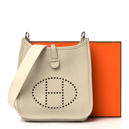 Hermes Taurillon Clemence Amazone Evelyne TPM Craie 13 of 13