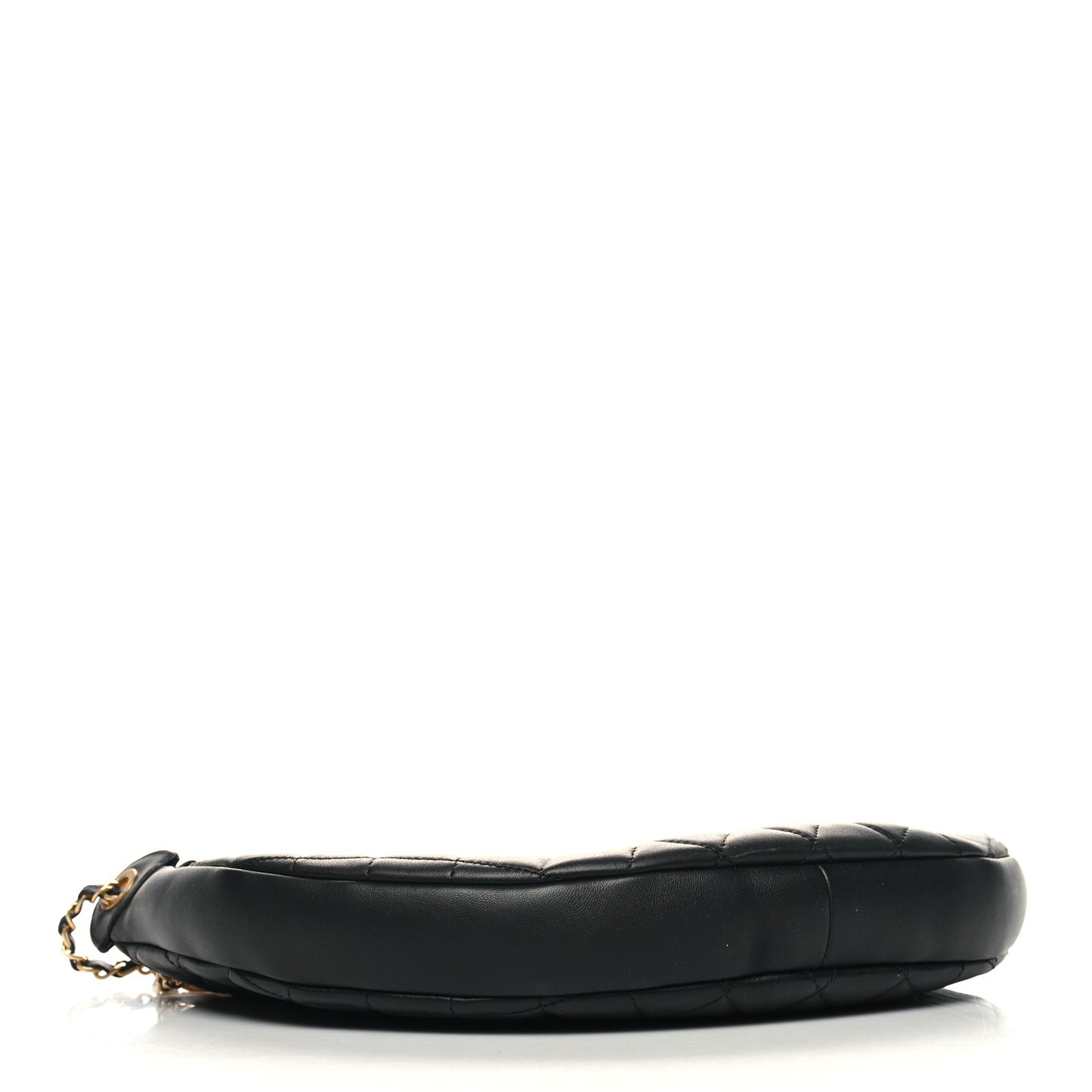 Lambskin Quilted All About Chains Hobo Black