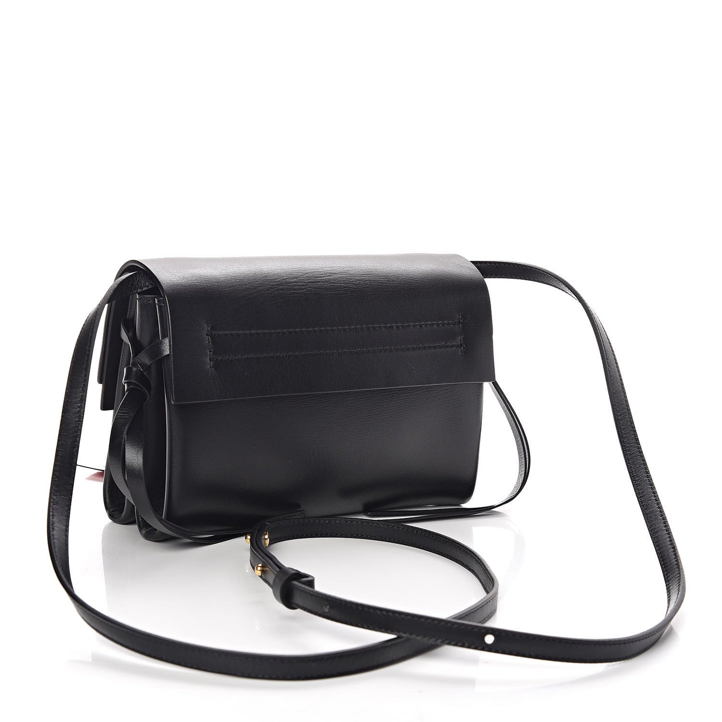 Calfskin Medium Vring Shoulder Bag Black