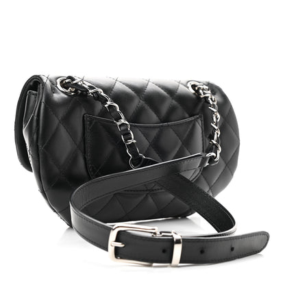 Chanel Calfskin Quilted CC Uniform Flap Belt Bag Black 3 of 10