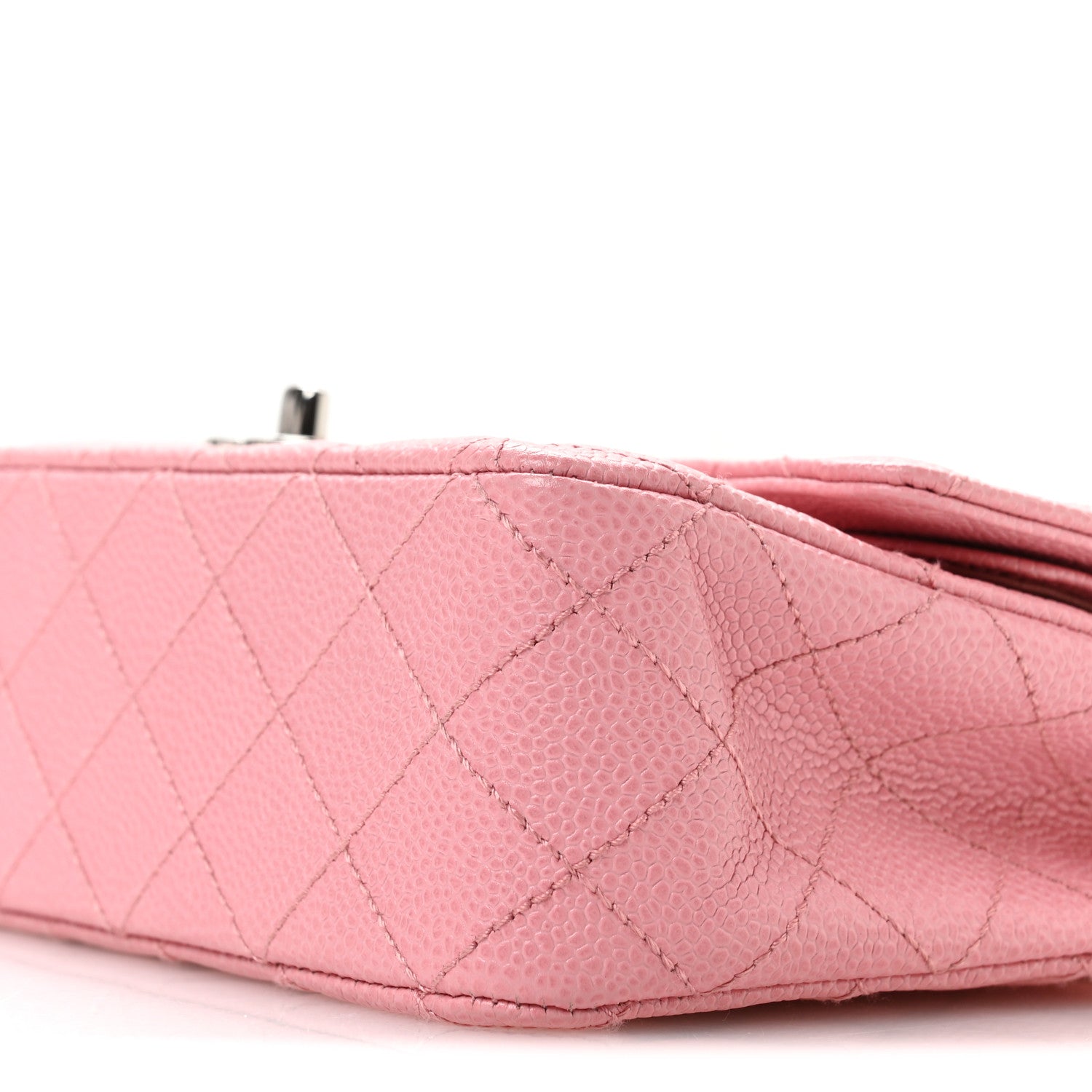 Chanel Caviar Quilted Medium Double Flap Pink 10 of 11