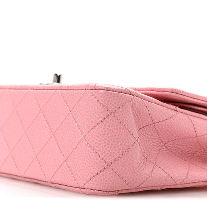 Chanel Caviar Quilted Medium Double Flap Pink 10 of 11