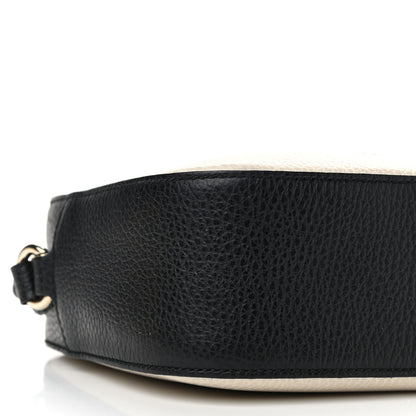 Gucci Dollar Calfskin Bi-Color Small Soho Disco Bag Mystic White Black 9 of 12