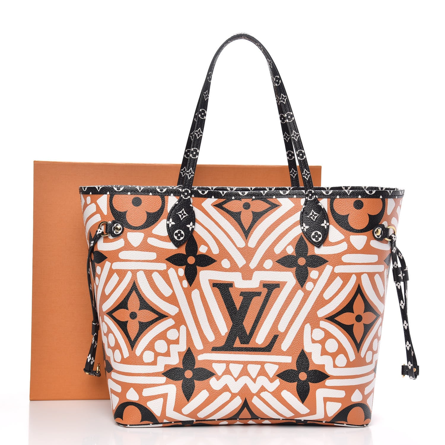 Louis Vuitton Monogram Giant Crafty Neverfull MM Creme Caramel 9 of 9