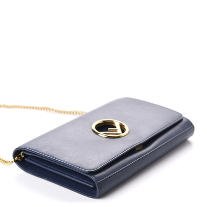 Fendi Vitello Liberty Lucido F is Fendi Wallet on Chain Blueberry 4 of 10