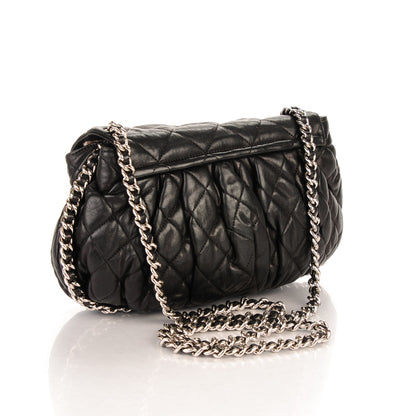 Chanel Washed Lambskin Quilted Medium Chain Around Messenger Black 3 of 7