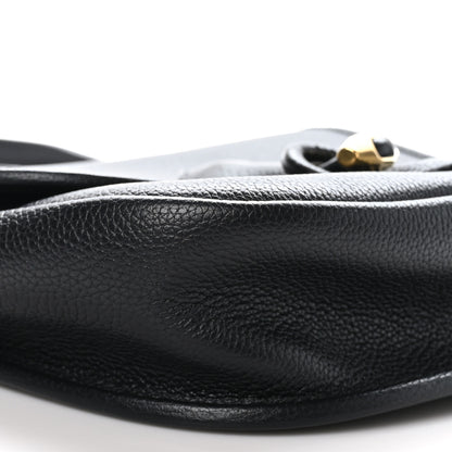 Saint Laurent Grained Calfskin Le Caban Satchel Bag Black 9 of 10