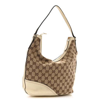 Gucci Monogram Medium New Britt Hobo Off White 3 of 11