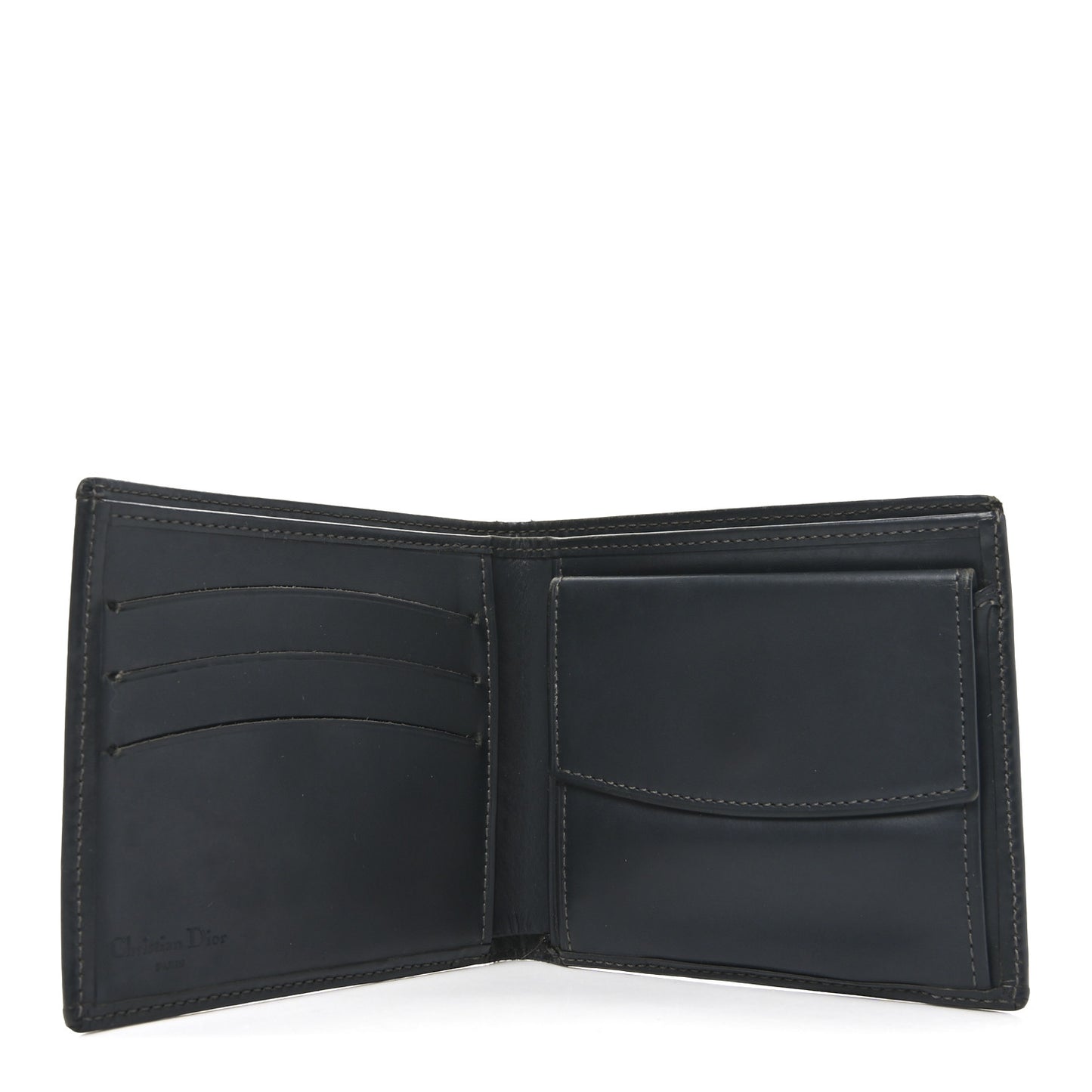Monogram Compact Wallet Black