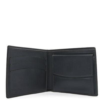 Christian Dior Monogram Compact Wallet Black 5 of 6
