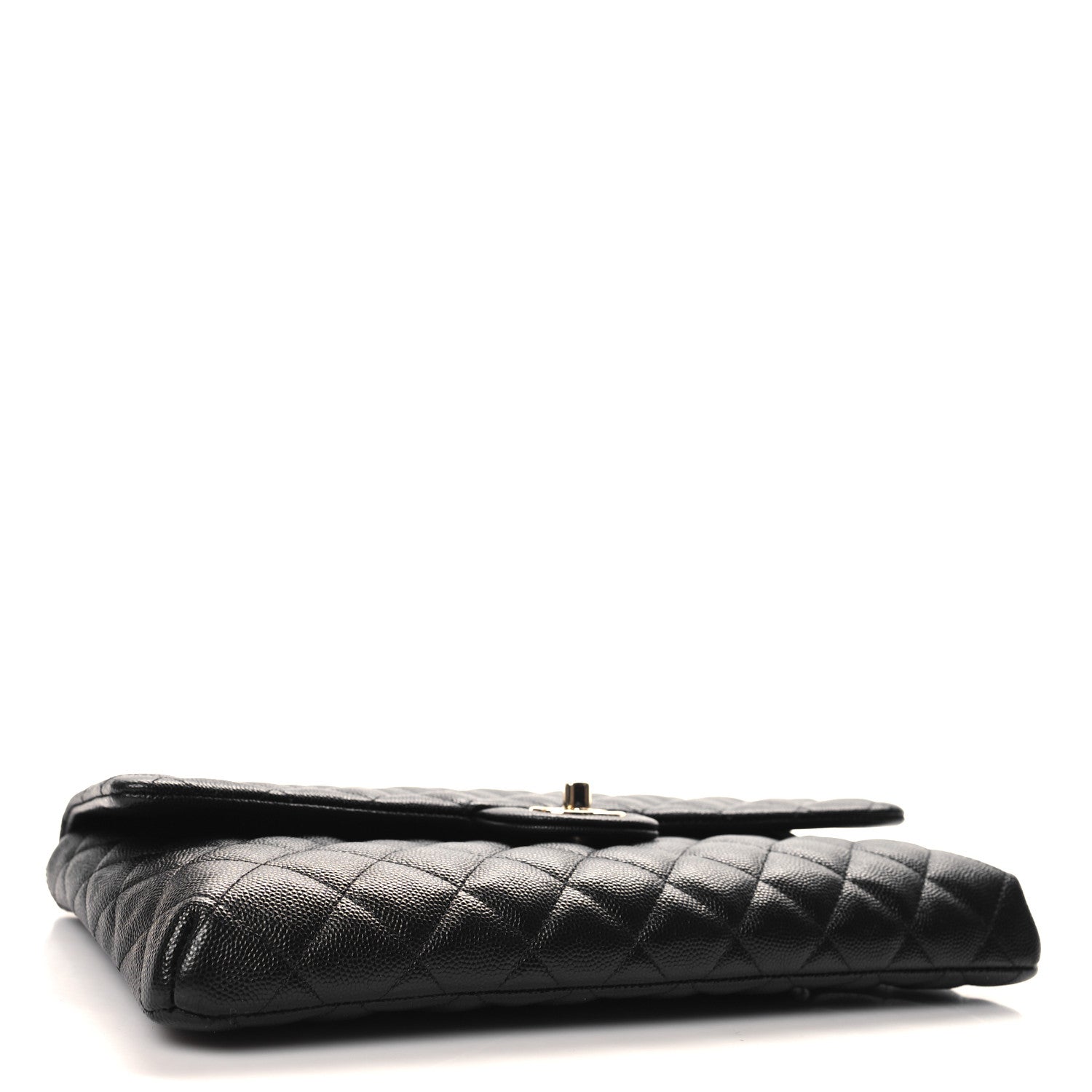 Chanel Caviar Quilted Flap Clutch Black 4 of 11