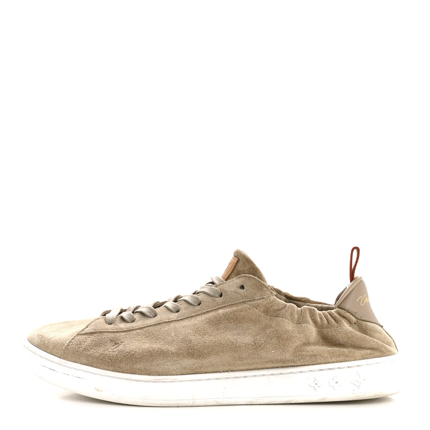 Louis Vuitton Suede Calfskin LV Soft Sneakers 9 Beige 1 of 11