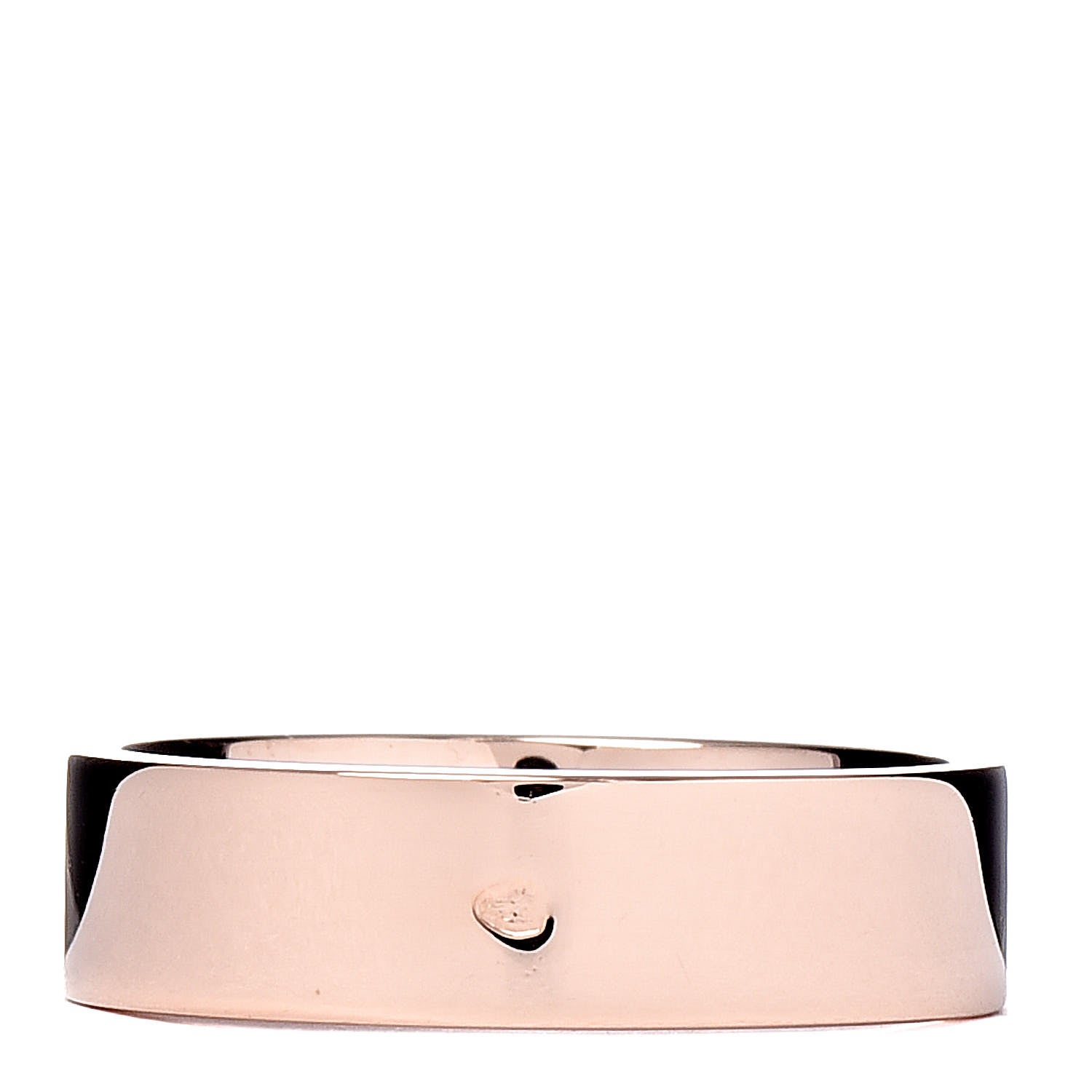 Hermes 18K Rose Gold Diamond PM Kelly Ring 51 5.75 3 of 5