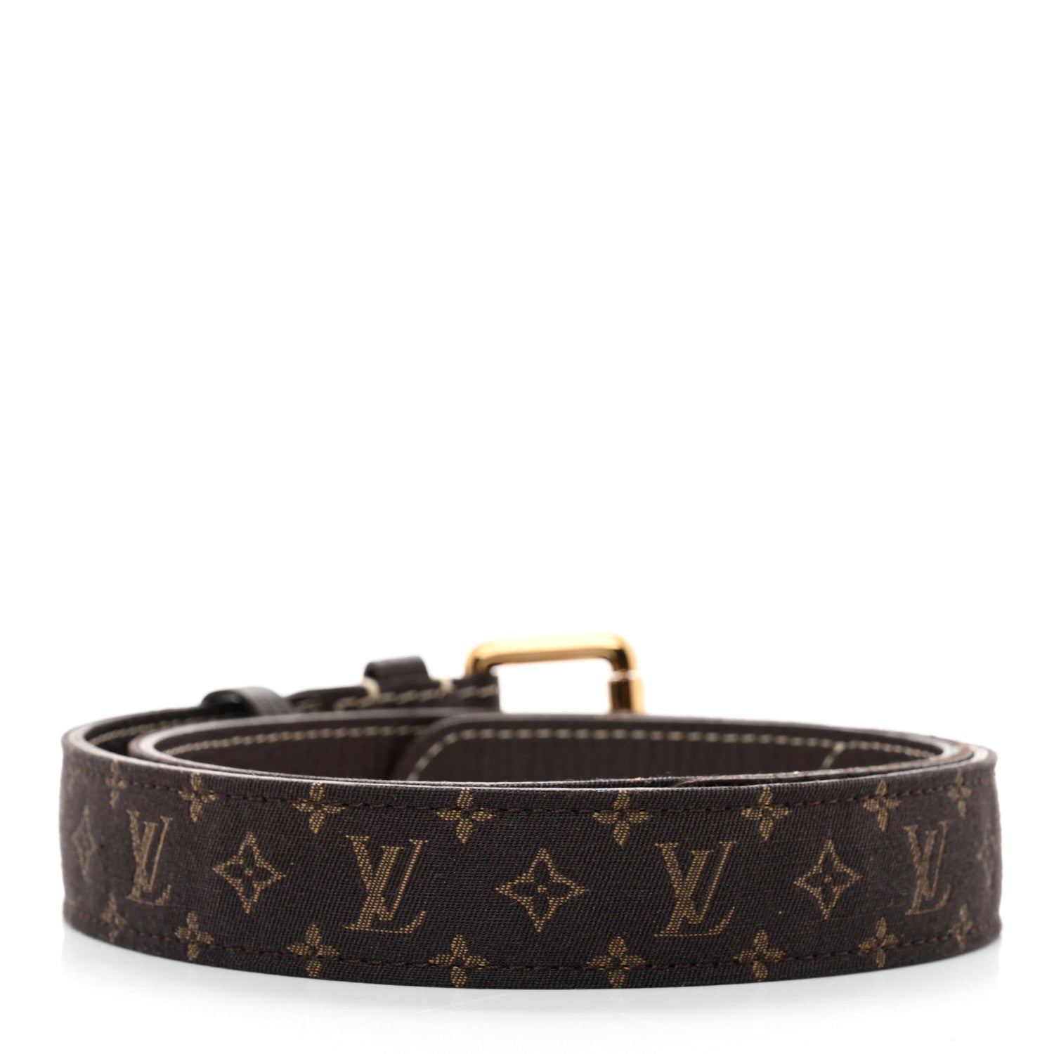 Louis Vuitton Mini Monogram Skinny Belt Brown 2 of 5