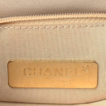Chanel Goatskin Quilted Large Chanel 19 Flap Light Beige 6 of 10