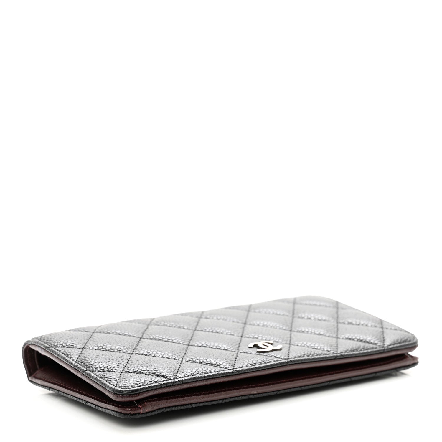 Chanel Caviar Quilted Yen Wallet Black 4 of 8