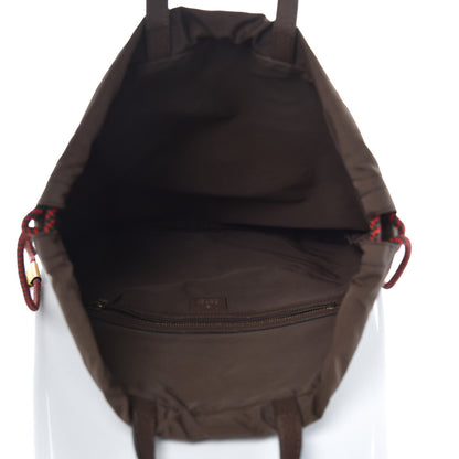 Gucci GG Supreme Monogram Neo Vintage Drawstring Backpack Beige New Acero Crop 5 of 10