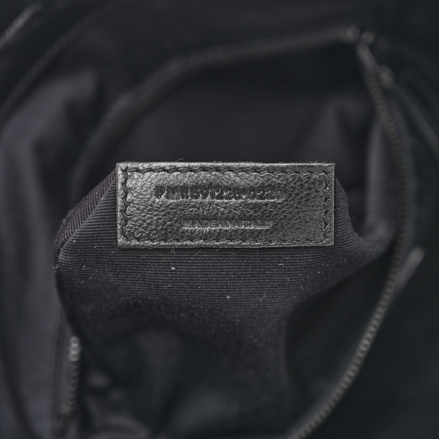 Calfskin Crocodile Embossed Monogram Medium Niki Shopping Bag Black