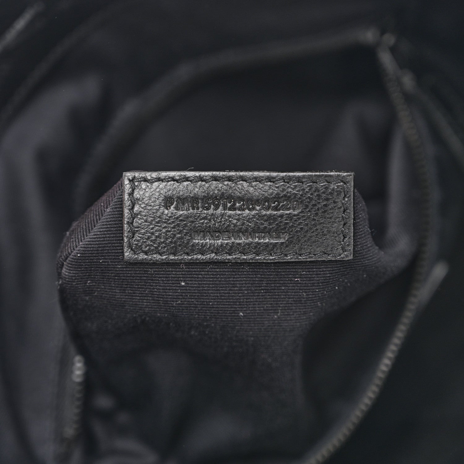 Saint Laurent Calfskin Crocodile Embossed Monogram Medium Niki Shopping Bag Black 7 of 15