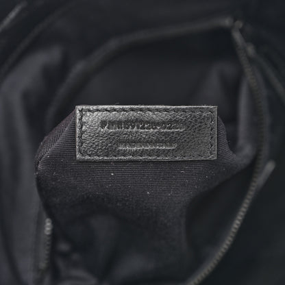 Saint Laurent Calfskin Crocodile Embossed Monogram Medium Niki Shopping Bag Black 7 of 15