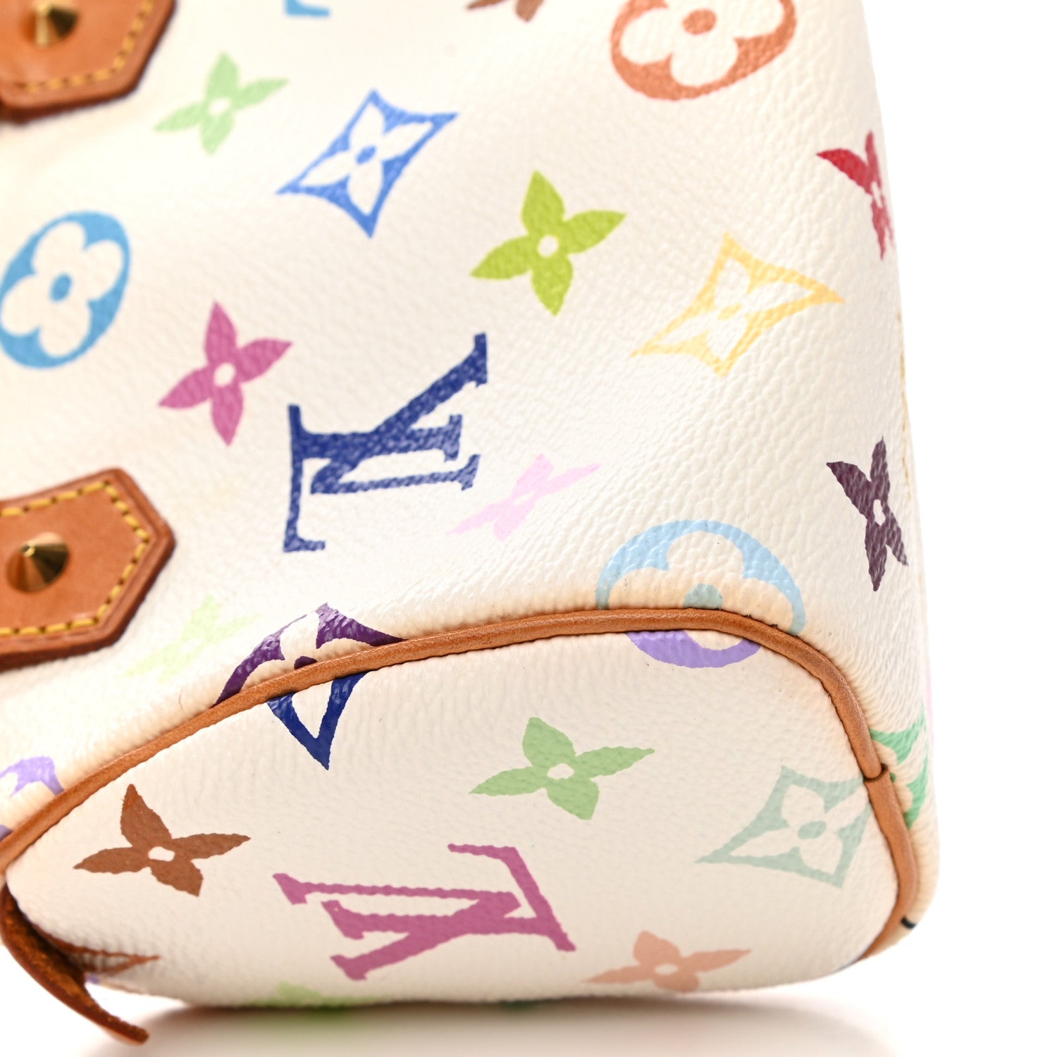 Louis Vuitton Monogram Multicolor Mini Sac HL Speedy White 8 of 9