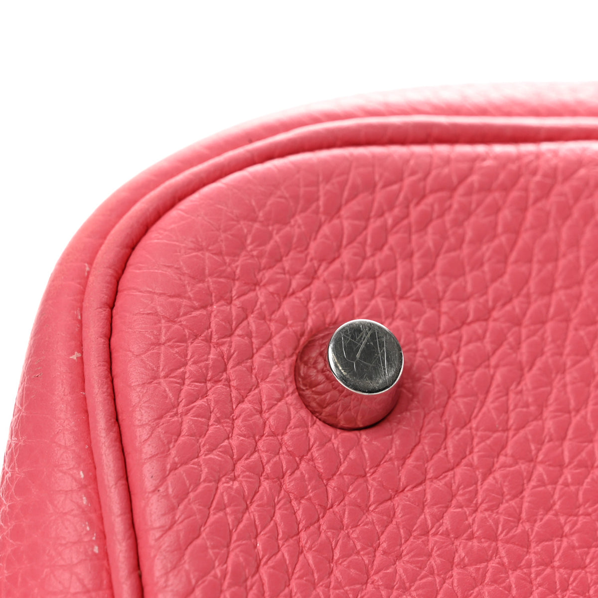 Hermes Taurillon Clemence Picotin Lock 22 MM Rose Azalee 14 of 14