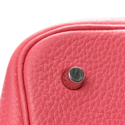 Hermes Taurillon Clemence Picotin Lock 22 MM Rose Azalee 14 of 14