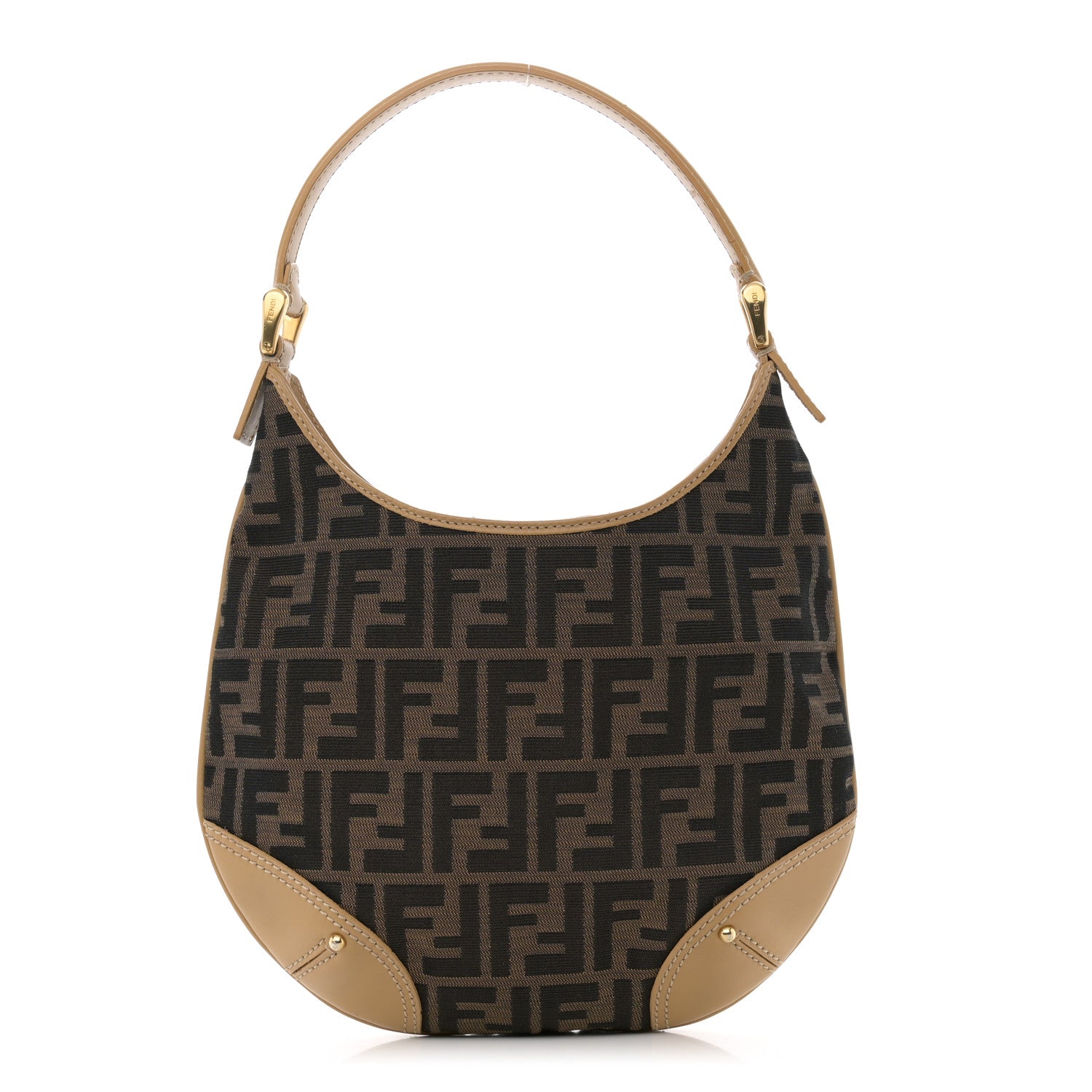 Fendi Zucca Shoulder Bag Tobacco Beige 1 of 10