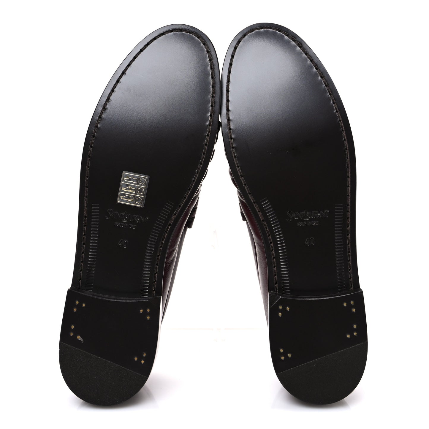 Radiance Calfskin Le Loafer 15 Moccasin 40 Dark Ruby