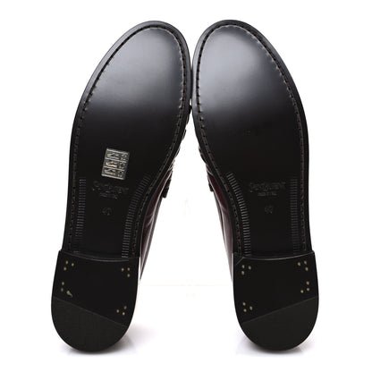 Saint Laurent Radiance Calfskin Le Loafer 15 Moccasin 40 Dark Ruby 7 of 11