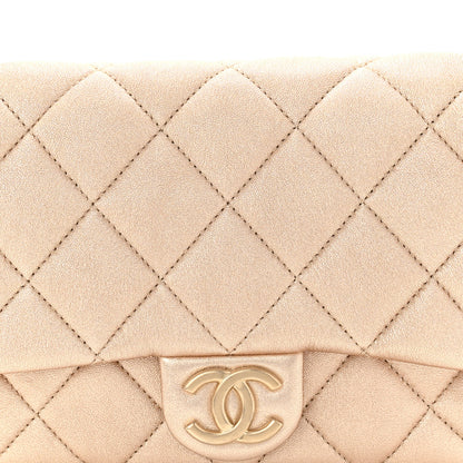 Chanel Metallic Lambskin Quilted Small CC Funky Town Chain Flap Gold 8 of 10
