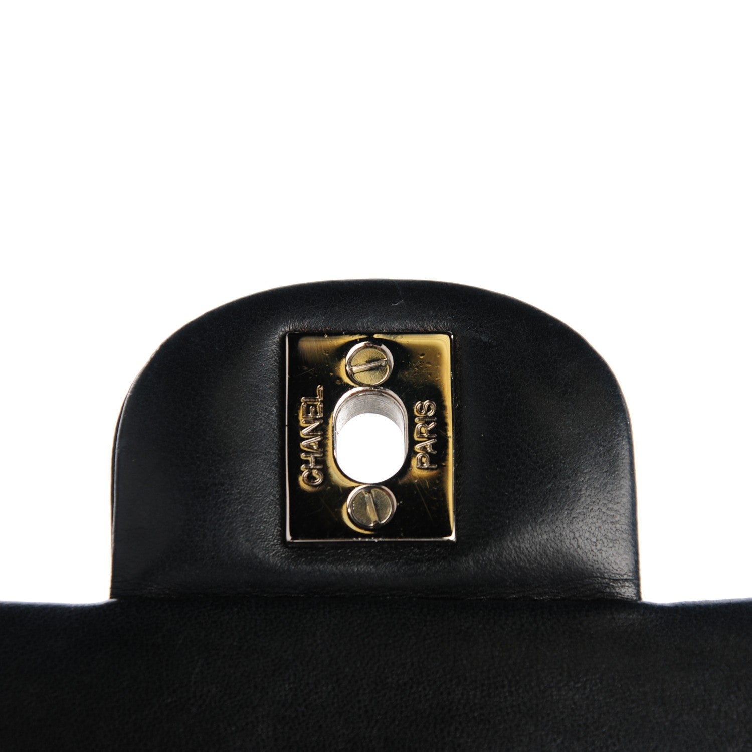 Chanel Lambskin Quilted Medium Double Flap Black 8 of 11