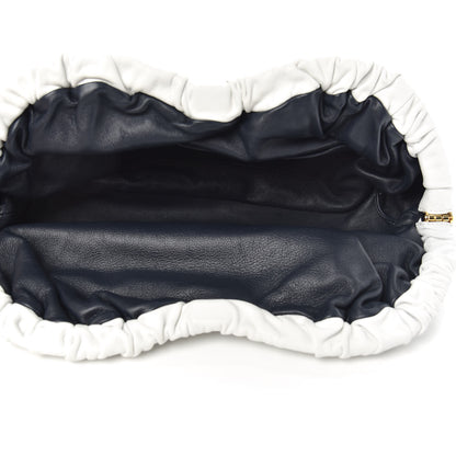 Mansur Gavriel Lambskin Cloud Clutch White 5 of 10